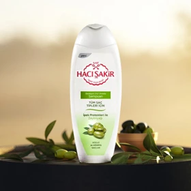 شامپو زیتون اصلی حاج شاکر مناسب انواع مو حجم 500 میلی لیتر ا Original Haj Shaker olive shampoo suitable for all types of hair,